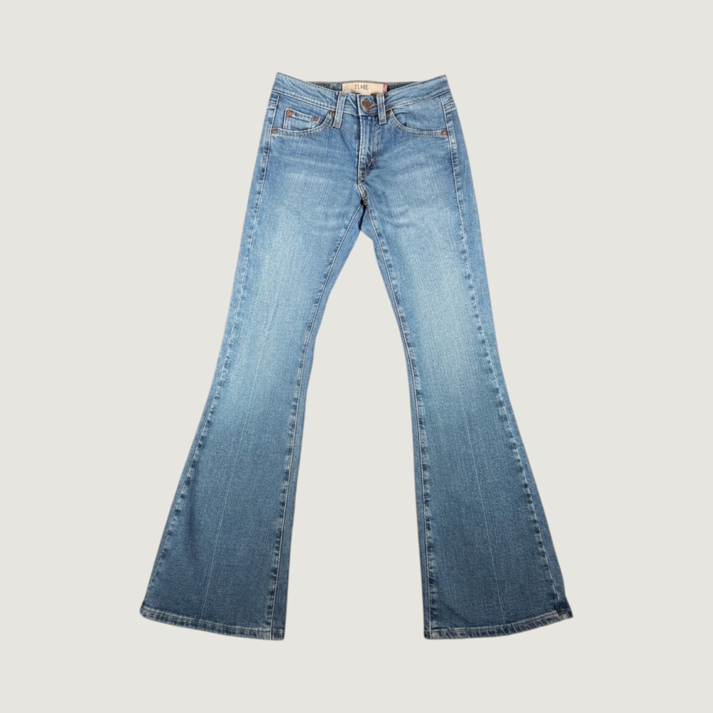 Levis 519 Flare Jeans Light Wash Stretch Denim Pants Size 1M JR Brazil 13467